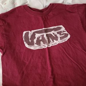 Vans blocky text shirt